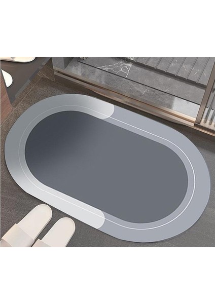 Oval Süper Emıcı Banyo Paspası