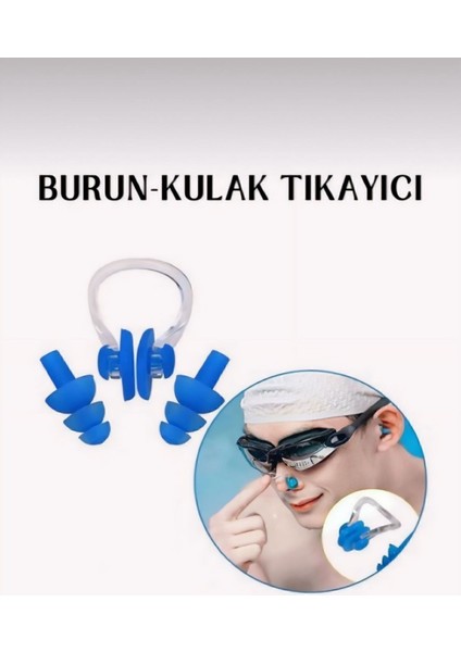 Yüzücüler Için Kulak ve Burun Tıkayıcı Havuz Seti Deniz Kulak ve Burun Tıkacı Set M-218 fırsatları