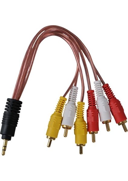 3.5 mm Stereo Erkek -6 Tos Erkek 5+1 Ses Sistemi Kablosu fiyatları