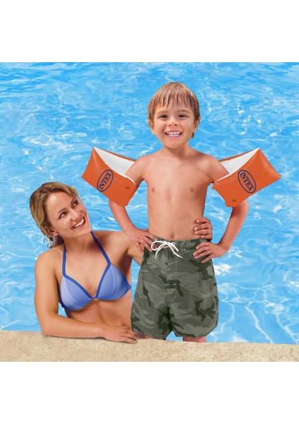 Intex Güvenli Çocuk Kırmızı Havuz Deniz Yüzme Kolluğu 30X15 cm 6-12 Yaş M-58641 fiyatları