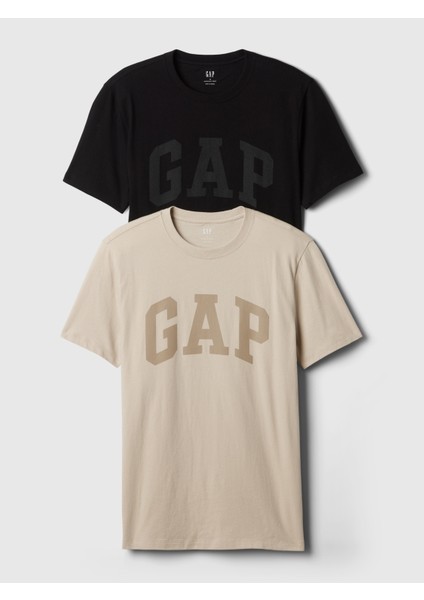 Erkek Siyah Everyday Soft Gap Logo 2'li T-Shirt Seti