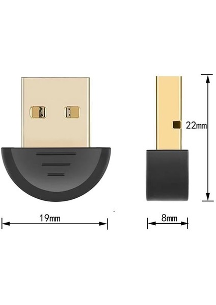Powermaster Mini USB Bluetooth 5.0 Dongle Adaptör (Pc - Laptop - Masaüstü - Android)