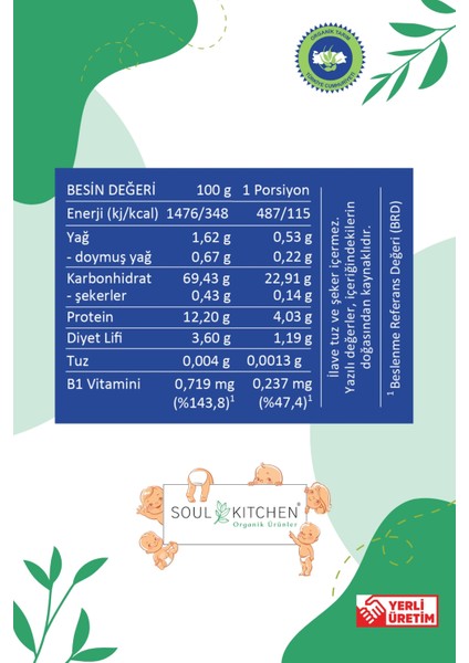 3 Tahıllı Gece Maması Tahıl Bazlı Bebek Ek Gıdası 250gr (B1 VİTAMİNLİ) indirimleri
