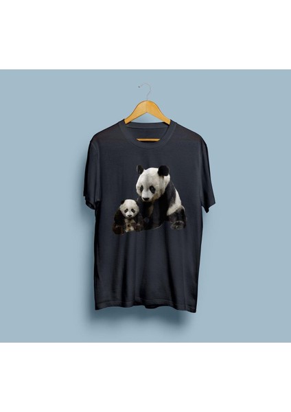 Oversize Panda Ailesi Tasarım T-Shirt fiyatları