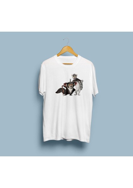Oversize Madagaskar Kral Juilen / Lemur Kral Tasarım T-Shirt fiyatları