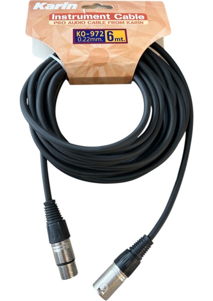 Mikrofon Kablosu Her Iki Ucu Xlr 6mt