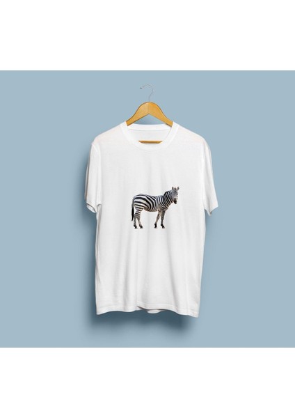 Oversize Zebra Tasarım T-Shirt