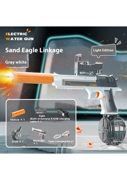 Elektrikli Su Tabancası Büyük Kapasiteli Serin Su Tabancası Çocuk Oyuncakları Göndermek İçin Bir Anahtar (Yurt Dışından)