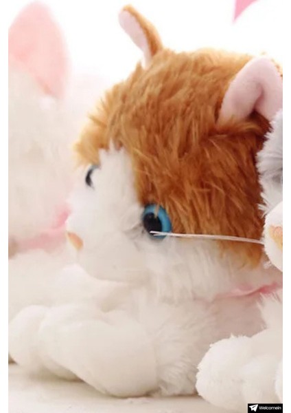 Oyuncak Sesli Dolgun 46 cm Peluş Kedi Oyun ve Uyku Arkadaşım Kedicik 1 Adet