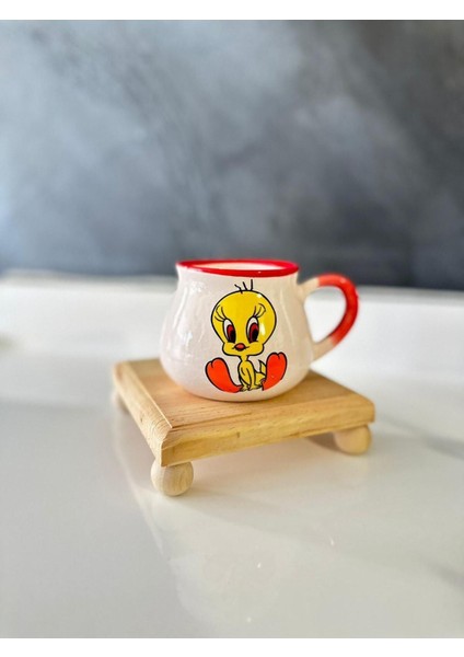 Elite Ahşap 3'lü Sunumluk Top Ayaklı Kare Altlık 11*11 cm Mutfak Sunumluğu Bardak Altlığı 1 Adet