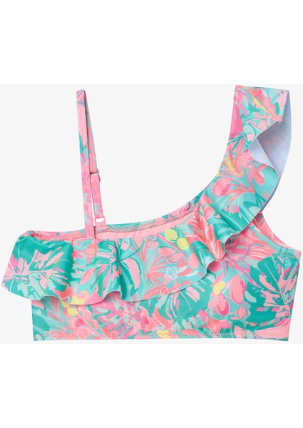 Genç Kız Desenli Tek Omuz Bikini Takımı fiyatları