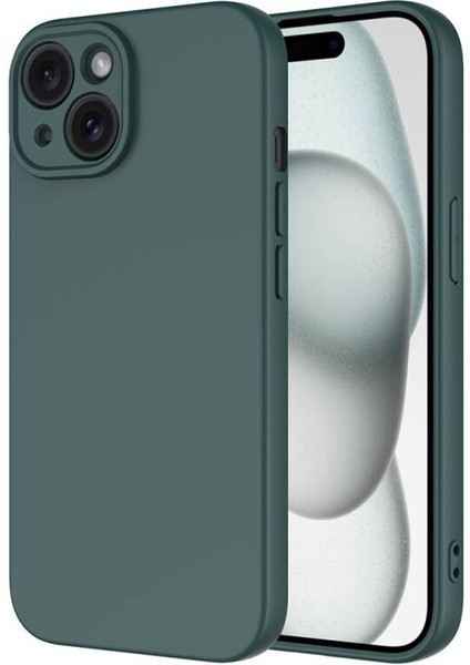 iPhone 15 Plus Lansman Kılıf Içi Kadife Kaplı Kasayı Çizmeyen Tosche Premium Esnek Silikon Kapak
