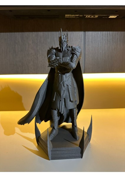 Elite Sauron Heykeli- Siyah Sauron Figürü & Heykel-Yüzüklerin Efendisi 25 cm 1 Adet