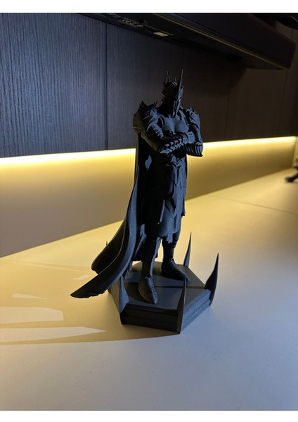 Elite Sauron Heykeli- Siyah Sauron Figürü & Heykel-Yüzüklerin Efendisi 25 cm 1 Adet