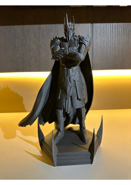 Elite Sauron Heykeli- Siyah Sauron Figürü & Heykel-Yüzüklerin Efendisi 25 cm 1 Adet