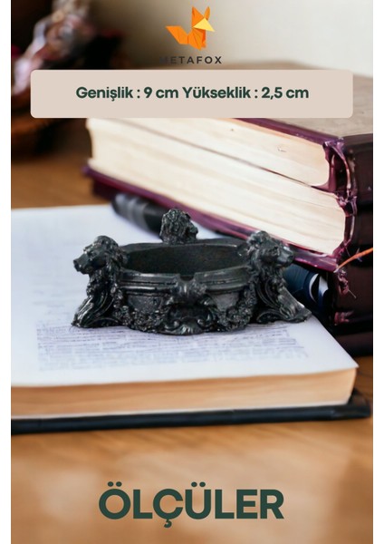 Elite Küllük Kül Tablası Sigara Küllüğü Siyah 4 Adet Model 7 1 Adet