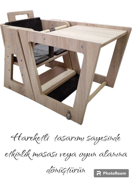 Elite Mama Sandalyesi Ahşap Mama Sandalyesi Katlanır Mama Sandalyesi Oyun Etkinlik Masa Sandalyesi 1 Adet modelleri