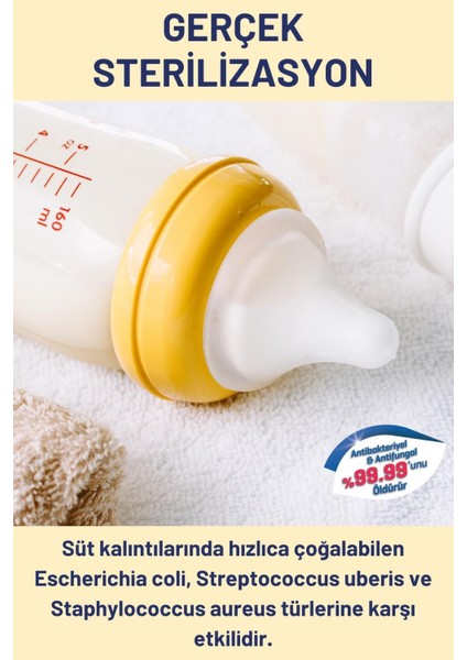 Elite Biberon Temizleyici Biberon Emzik Temizleyici Bebek Dezenfektan Anne Bebek Bakım Bebek Hijyen Seti 1 Adet fırsatları