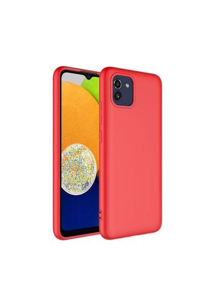 Samsung Galaxy A03 Lansman Kılıf Içi Kadife Kaplı Kasayı Çizmeyen Tosche Premium Esnek Silikon Kapak