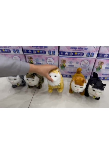Elite Pilli Kedi Elektronik Evcil Hayvanlar, Peluş Oyuncak Kedi Koşuyor Etkileşimli Peluş Oyuncak 1 Adet fiyatları