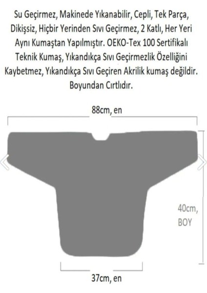 2-4 Yaş, Family, Sıvı Geçirmez, Cepli, Makinede Yıkanabilir, Cırtlı, Uzun Kollu Bebek Mama Önlüğü 1 Adet fırsatları