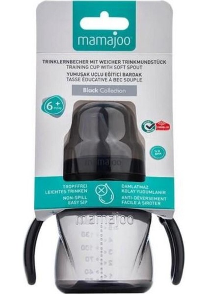 Elite Damlatmaz Eğitici Kulplu Bardak, 160 Ml, Siyah, 6 Ay ,1 Adet 1 Adet modelleri