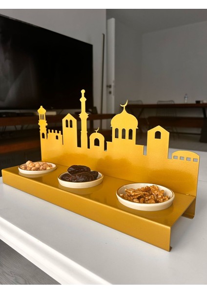 Elite Ramazan Ayı Dekoratif Gold Çerezlik 1 Adet