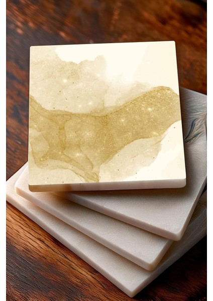 Kelebek, Soyut Sanat Taş Bardak Altlığı Masaüstü Koruyucu Altlık 4 Parça Set 10X10CM Stone Coasters modelleri