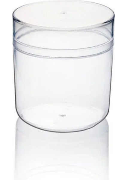 Elite Kristal Silindir Kapaklı Mika Kavanoz Kase Sunum Kasesi Magnolya Kabı 300CC 10 Adet 1 Adet modelleri