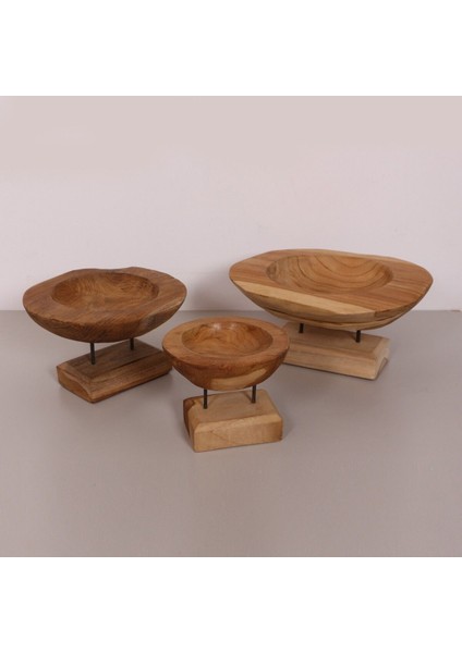 Elite Carvıng - Teak Ağacından Oyma Masa Üstü Dekor 30X18 cm 1 Adet