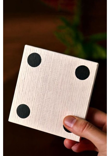 Nazar Taş Bardak Altlığı Masaüstü Koruyucu Altlık 4 Parça Set 10X10CM Stone Coasters SC248