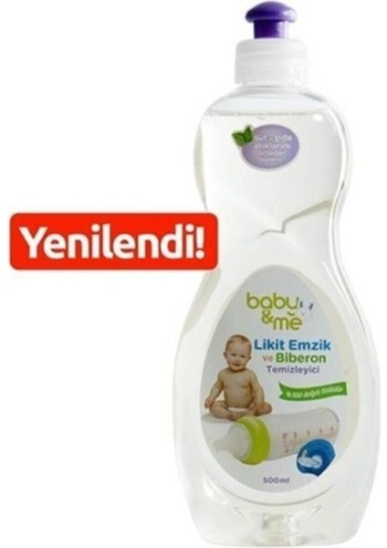 Elite Baby&me Likit Emzik Biberon Temizleyici 500 ml 1 Adet
