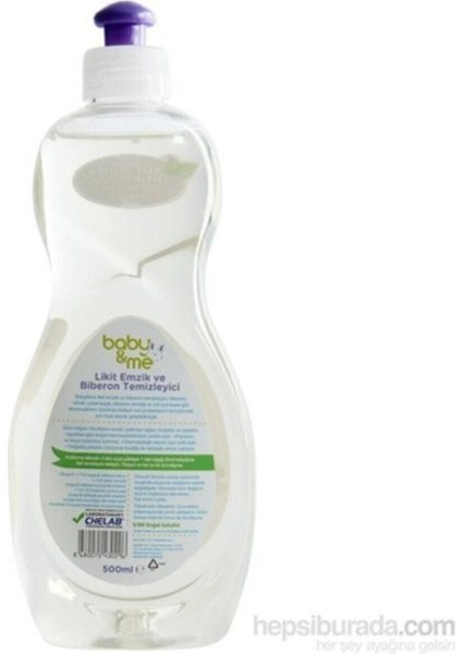 Elite Baby&me Likit Emzik Biberon Temizleyici 500 ml 1 Adet