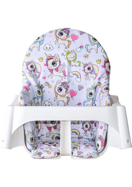 Elite Colorfull Unicorns - Mama Sandalyesi Minderi 1 Adet