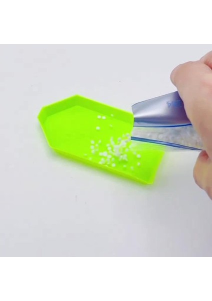 Elite 6 Parça Elmas Mozaik Boyama Bardak Altlığı Seti Pastel Bitki Temalı Hobi Seti 1 Adet