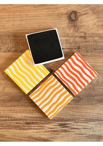 Elite El Yapımı Taş Bardak Altlığı 4’lü Set Renkli Bardak Altı - Stone Coasters 1 Adet fırsatları