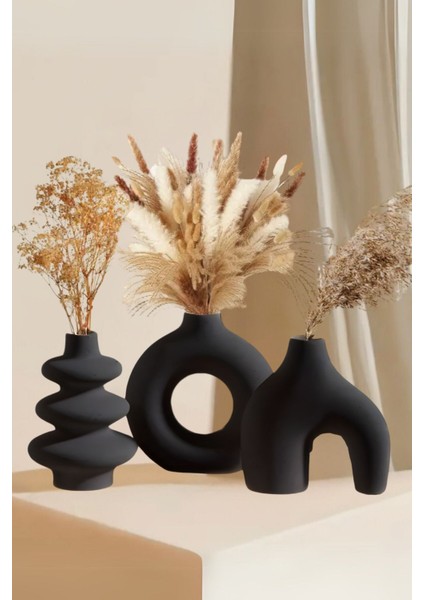 Elite Iskandinav Tarzı Bohem 12 cm Vazo Pinterest Pampas Vazosu Dekoratif Salon Aksesuarı Masa Süsü 1 Adet