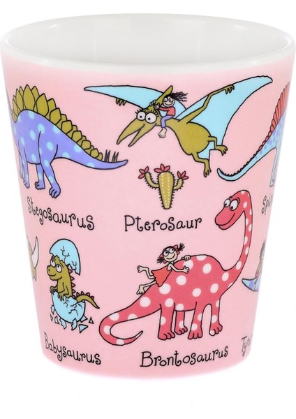 Elite Melamin Alıştırma Bardağı Pınk Dıno // Pembe Dinozor 1 Adet