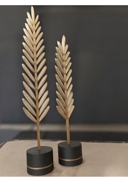 Elite Modern Minimalist Dekoratif Bronz Yaprak Seti – Ev Dekorasyonu Için Şık ve Zarif Ikili Aksesuar 1 Adet