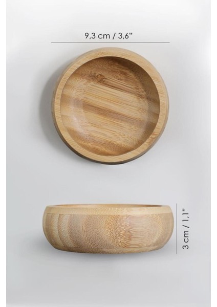 Elite Bambu Ahşap Sosluk ve Çerezlik – 10 cm 1 Adet