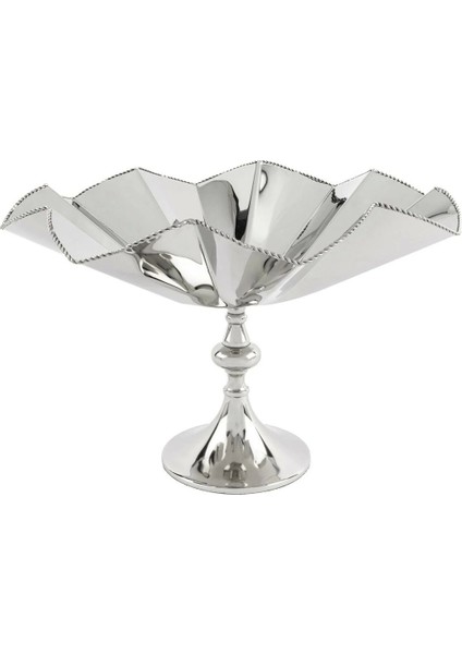 Elite Mikasa Moor Linda Gümüş Ayaklı Metal Meyvalık 42X28CM 1 Adet