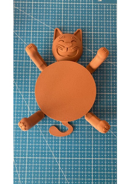 Elite 3D Kedi Bardak Altlığı Kahverengi Cup Cuddler (Sevimli Dekoratif Altlık) 1 Adet fırsatları
