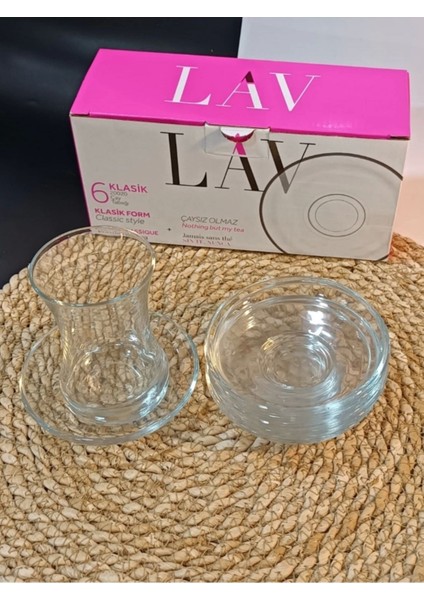 Elite Lav Demet 6'lı Çay Tabağı 1 Adet