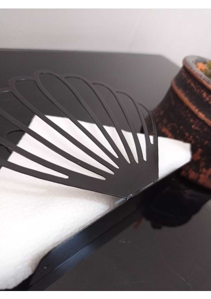 Elite Peçetelik Model Lazer Kesim Metal Dekoratif Siyah 11,5X10X4 cm 1 Adet modelleri