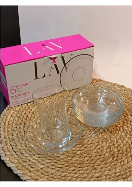 Elite Lav Çay Tabağı 6'lı 20020 Klasik 1 Adet