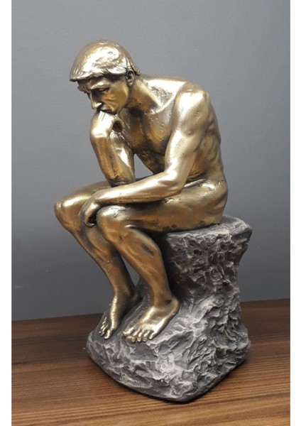 Elite Rodin Düşünen Adam Heykeli Mashar Osman Ruh ve Sinir Hastalıkları Heykel Figür 1 Adet