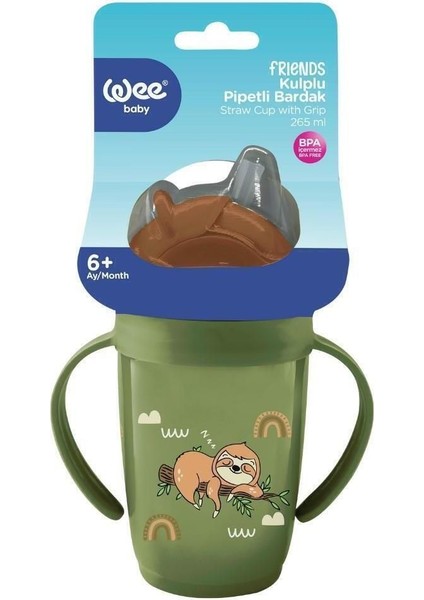Elite Friends Pipetli Bardak Yeşil 265 ml 1 Adet modelleri