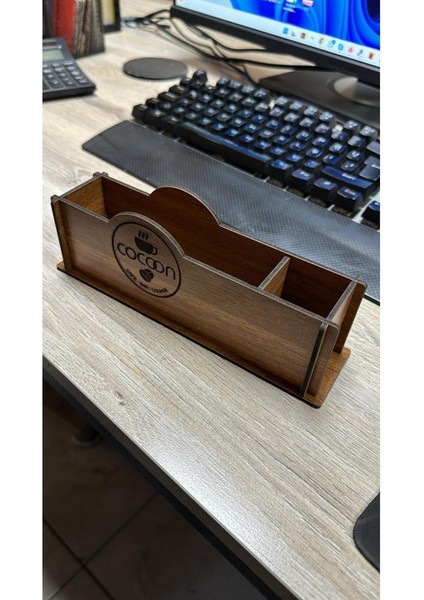 Elite Kafe Restoran Ahşap Peçetelik Şekerlik Sosluk 1 Adet