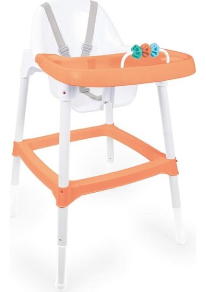 Elite 7350 Emniyet Kemerli Pratik Mama Sandalyesi Oranj 1 Adet