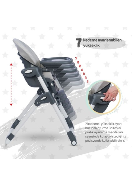 Elite Cozy Asansörlü Lüks Mama Sandalyesi 1 Adet fırsatları